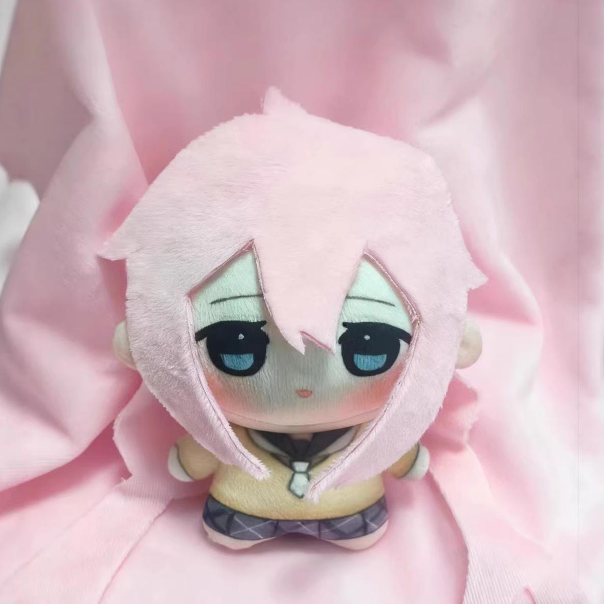Schattige Relaxte Kampeer Yuru Camp Pluche Sets Rin Shima Nadeshiko Kagamihara Mini Katoenen Pop Anime Sleutelhanger Hanger Fans Cadeau 10cm