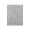 Gold & Silver Star and Moon Nail Art Stickers: Trendy Starburst Design
