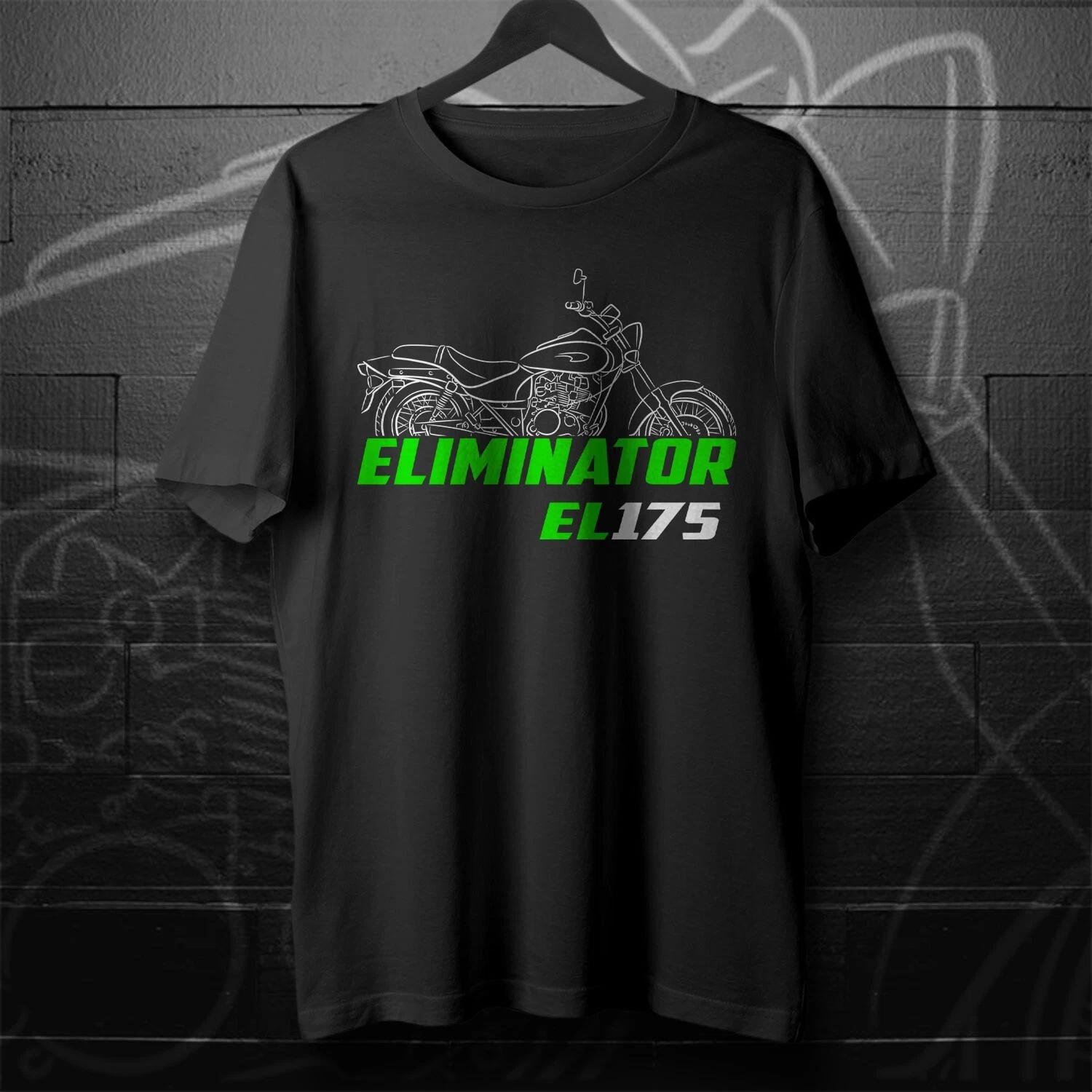 

Black men s and women s T-shirt For Kawasaki EL 175 Eliminator- Motorcycle S