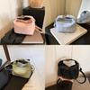 Pu Material Small Square Bag For Women Fashion Summer Casual Crossbody Purse With Zipper Closure