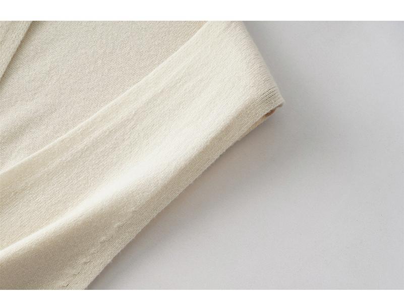 2024 French Style Gradient Bamboo Wool V-Neck Sleeveless Vest