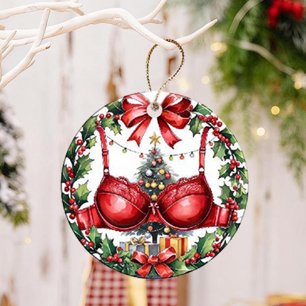 Funny Christmas Ornaments For Friends 2D Acrylic Funny Best Friend Decorations 3 Pieces Friendship Christmas Tree Pendant For