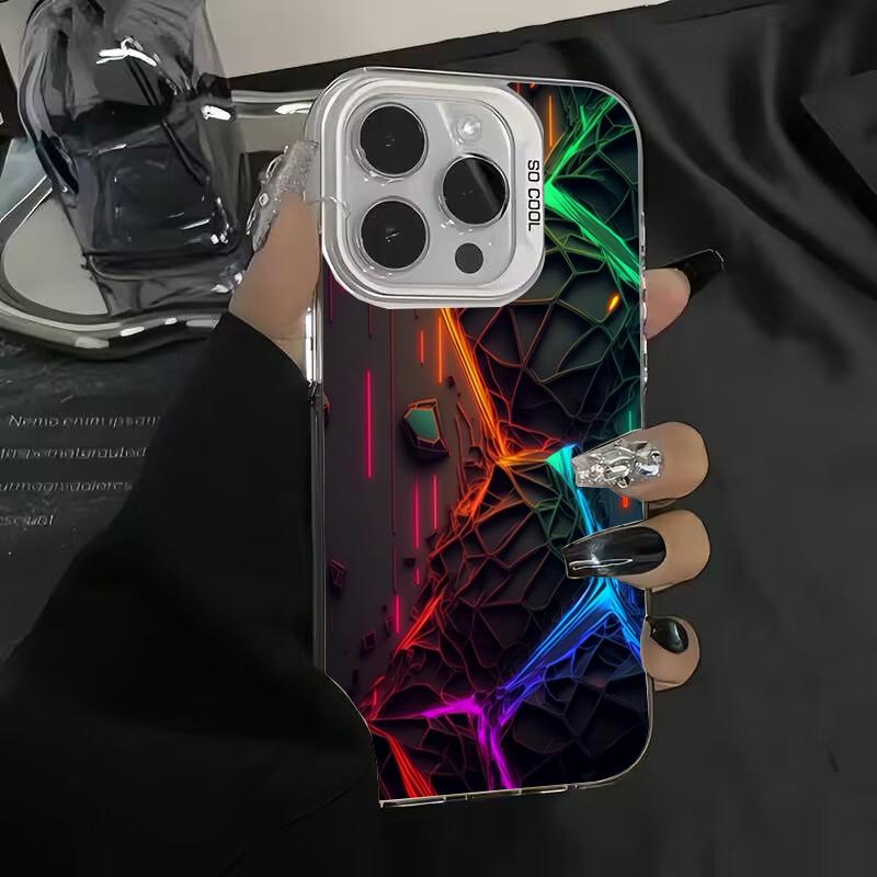 Technological Sense Flowing Light Phone Case For  Mi 14 13 12 12T 13T Pro 11 Lite 5G Poco F6 X5 X6 M6 Pro Shockproof Cover