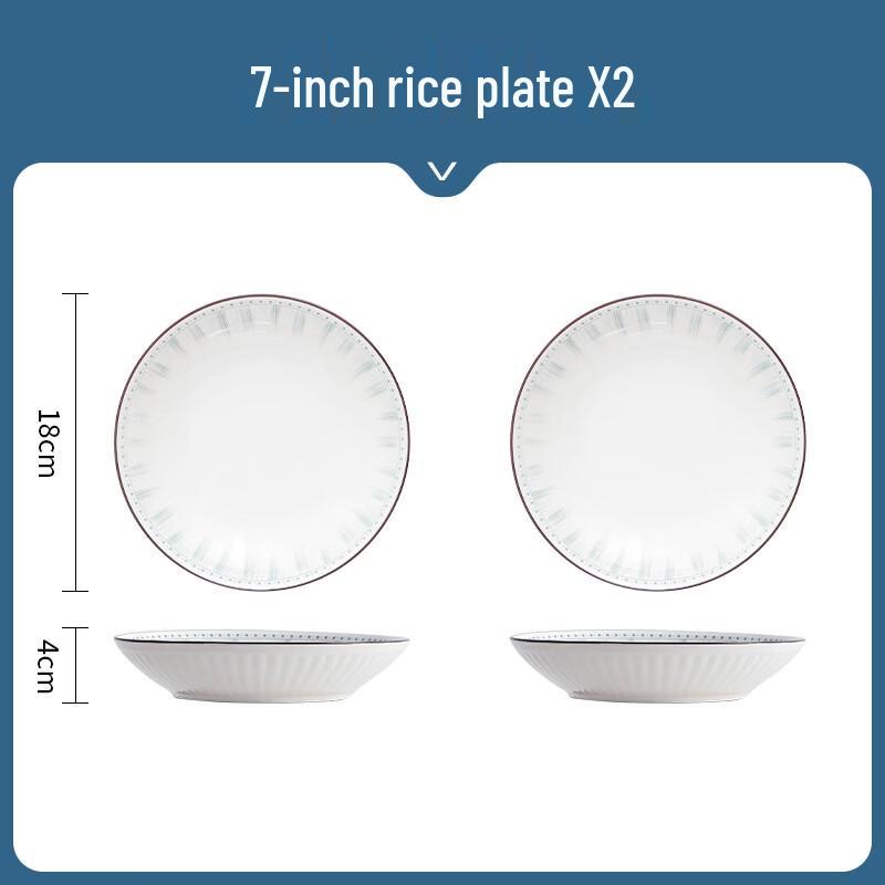 KANGMO Underglaze Ceramic Dinnerware Set