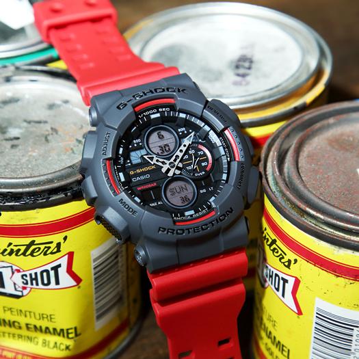 Casio G-SHOCK Men's Resin 200M Water Resistant Digital Shock Resistant Quartz Watch GA-140-4A