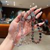 High-end Flower Ball Multi-faceted Crystal Phone Chain Exquisite Luxury Bag Pendant Handheld Chain Keychain for Women
