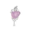 New Vintage 100% Pure 925 Sterling Silver Pendant Pave Aaa Zircconia Tassel Water Drop Gourd Necklaces For Women Wedding Jewelry