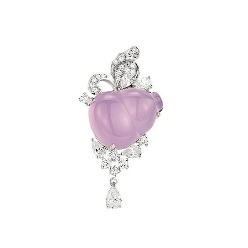 New Vintage 100% Pure 925 Sterling Silver Pendant Pave Aaa Zircconia Tassel Water Drop Gourd Necklaces For Women Wedding Jewelry