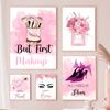 Makeup Brushes Perfume Eyebrows Eyelashes Wall Art Canvas Painting Nordic Posters And Prints Wall Pictures For Living Room Decor