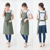 Cotton Japanese-style Apron Hanging Neck Unisex Work Apron Household Waterproof Apron  Home