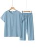 Granny Short Sleeve Summer Suit - Casual Two-Piece Set for Middle-Aged & Elderly Women