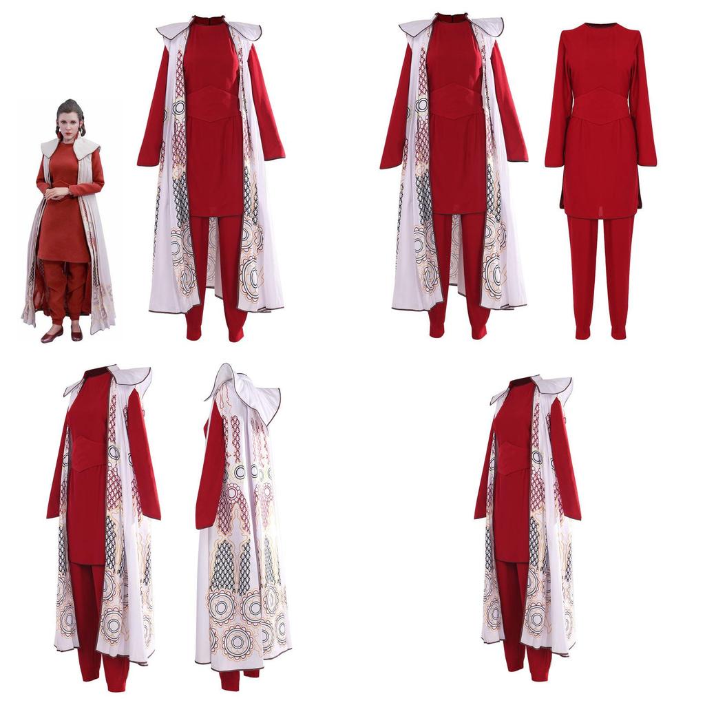 Star Wars Princess Leia Cosplay Costume Set With Polyester Fabric For Halloween