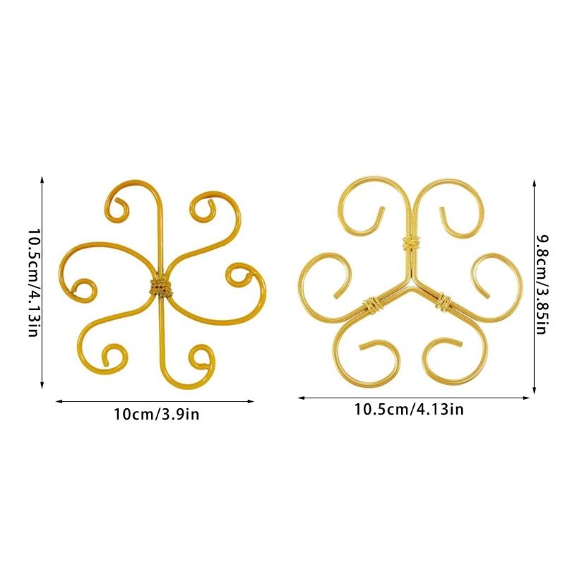 Rustproof Metal Flower Support Stake For Indoor Outdoor Climbing Vine Bouquets Decorative Garden Plant Structure 4 Pack