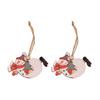 Wooden Holiday Hanging Ornaments Santa Angel Snowman Decoration For Christmas Party And Family Gathering