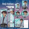 Detective Conan Hattori Heiji Badge Keychain Set: Laser Ticket, Postcard, Bookmark - Anime Merchandise Gift