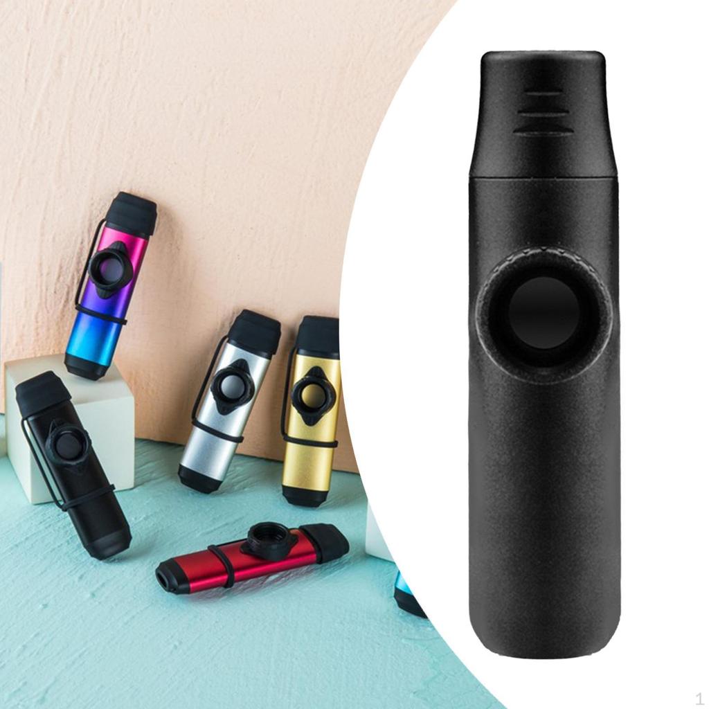 Mini Kazoo mit 8 Flötenmembranen, einstellbarer Tonhöhe für Partys, einfach zu spielen, professionell