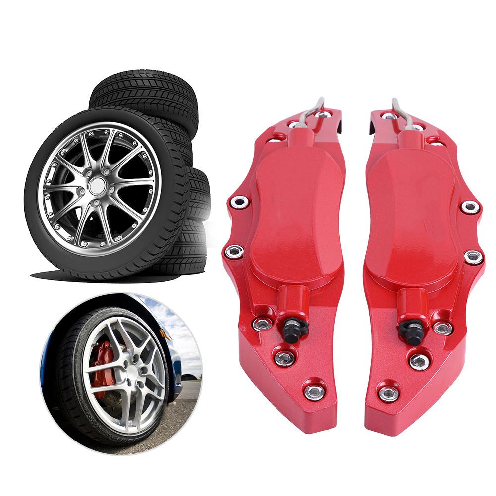 2pcs Car Aluminum Brake Caliper Protector Cover for Wheel Hub 16in 17in Medium