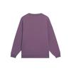 Li-Ning Sports Trend Series Brand Logo Patch Solid Color Crew Neck Pullover Sweatshirt Men Tops Purple AWDSB13-4