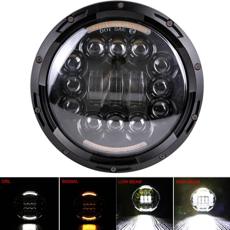 Motorcycle Headlight 7 inch LED For Harley Touring Ultra Classic Electra Street Glide Road King Yamaha Motorcycle Headlamp