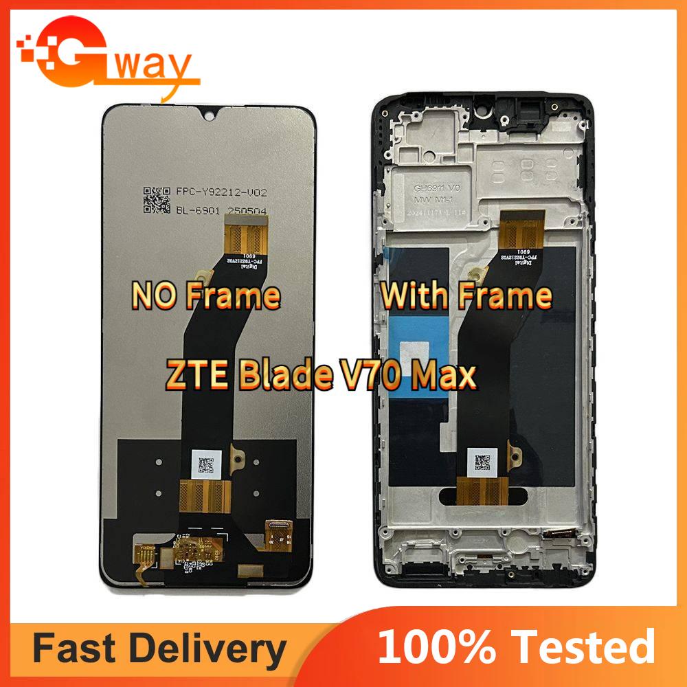 

Полная сборка LCD-экрана и дигитайзера для ZTE Blade V70 Max С рамкой