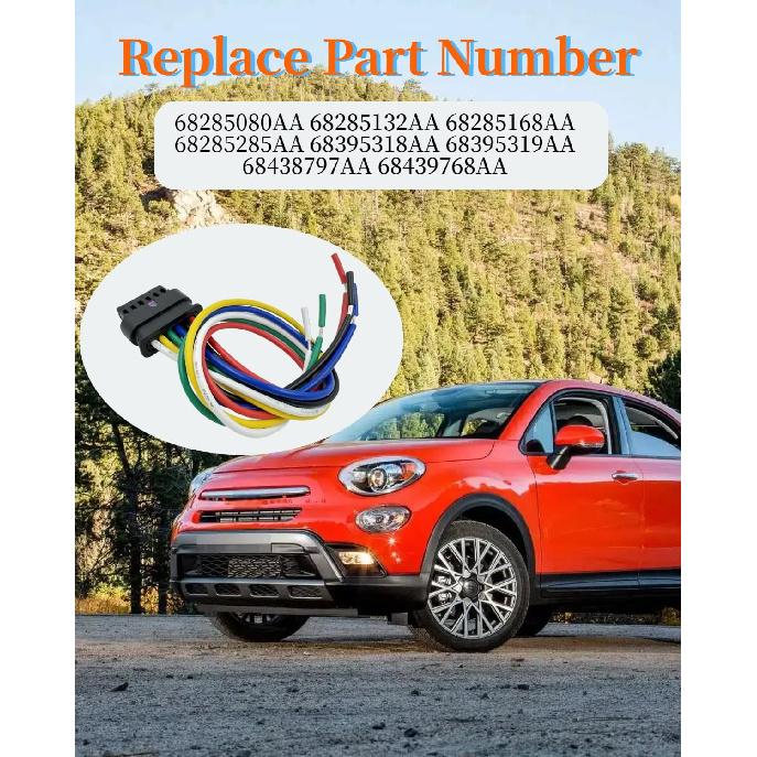68285080AA Rückleuchten Stecker Kabelbaum Stecker | Passend für Fiat 500X, 2016-2022, Rückleuchten Kabelbaum