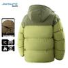 Jeanswest Men's Spliced Hooded Thick Winter Jacket