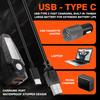 1/ 2Sets Bicycle Remote Control Taillight Projection Riding Light USB Bike Light Wireless Night Light Turn Signal Safety Lamp