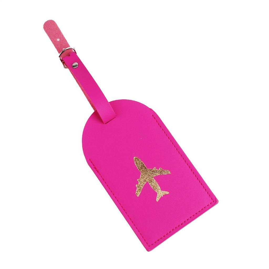 Hot Stamping Plane Luggage Tag Honeymoon Wedding Bridal Shower Gift Cute Suitcase Tags for Women Men Travel Accessories