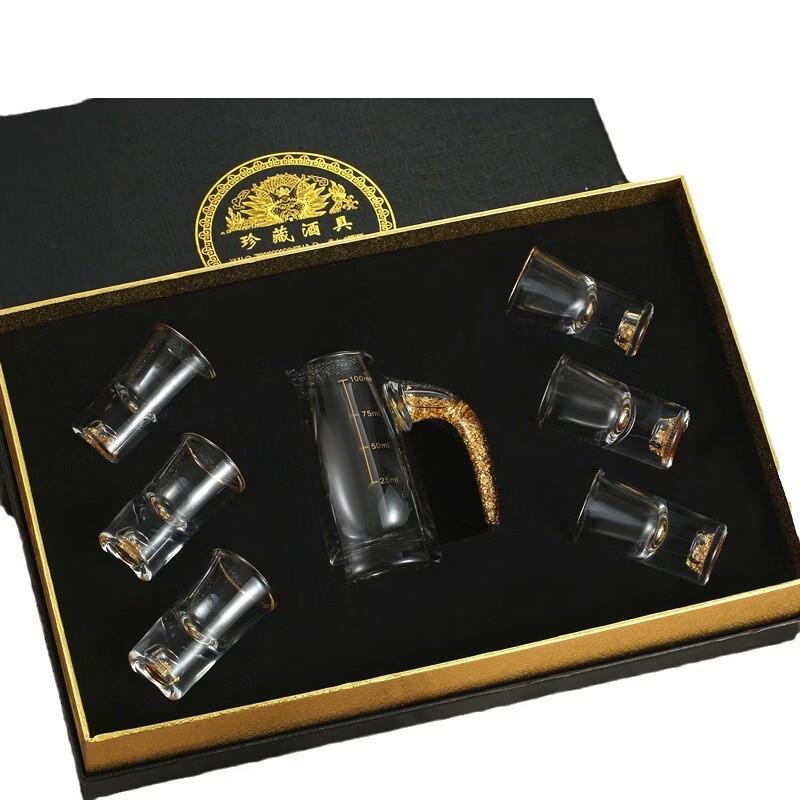 Gold Foil Baijiu Drinkware Gift Set