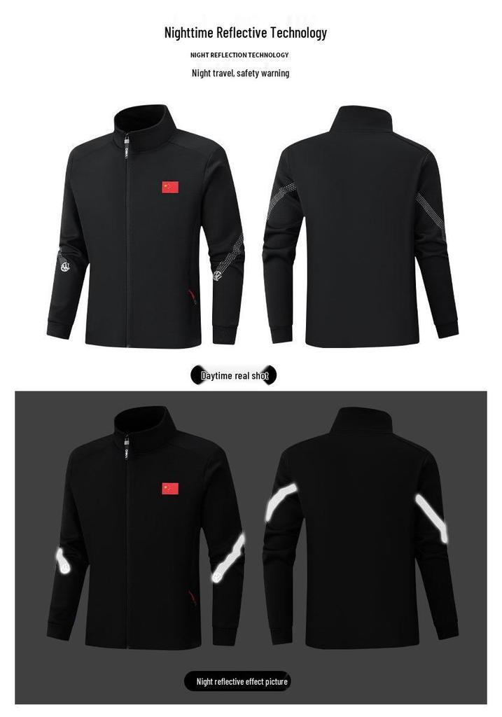 Unisex Autumn Sportswear Set for Students and Coaches: Martial Arts Uniform and Casual Wear.