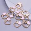 Rosa Liebe Mädchen Accessoires Emaille Großhandel Anhänger Für Schmuckherstellung Zubehör Mond/Blume/Schmetterling Anhänger Charm DIY Ohrring Basteln