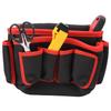 Multifunktionell Reparationsverktyg Midjeväska Utomhus Multi-Ficka Midjepåse Verktygsorganisatör(Röd kant )
