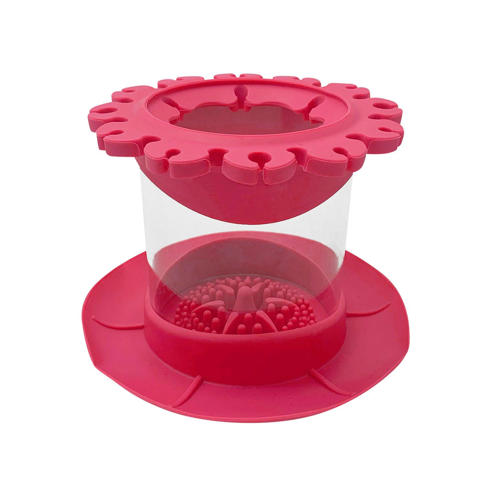 

Очиститель кистей для рисования Ополосните чашку Изобразительное искусство, Студия, Класс | Держатель кистей и силиконовый инструмент для чистки акрила, акварели и материалов на водной основе One Size красный