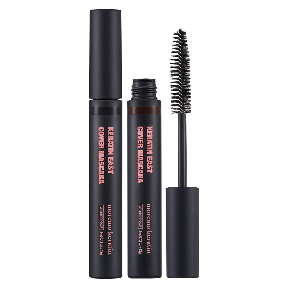 Moremo Keratin Easy Gray Hair Cover Hair Mascara 12g Dark Brown + Natural Black 1 Pcs