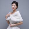 Faux Fur Wedding Faux Fur Shawl Bride Shoulder Fake Collar Rabbit Fur Scarves Plush Shawl  Wedding