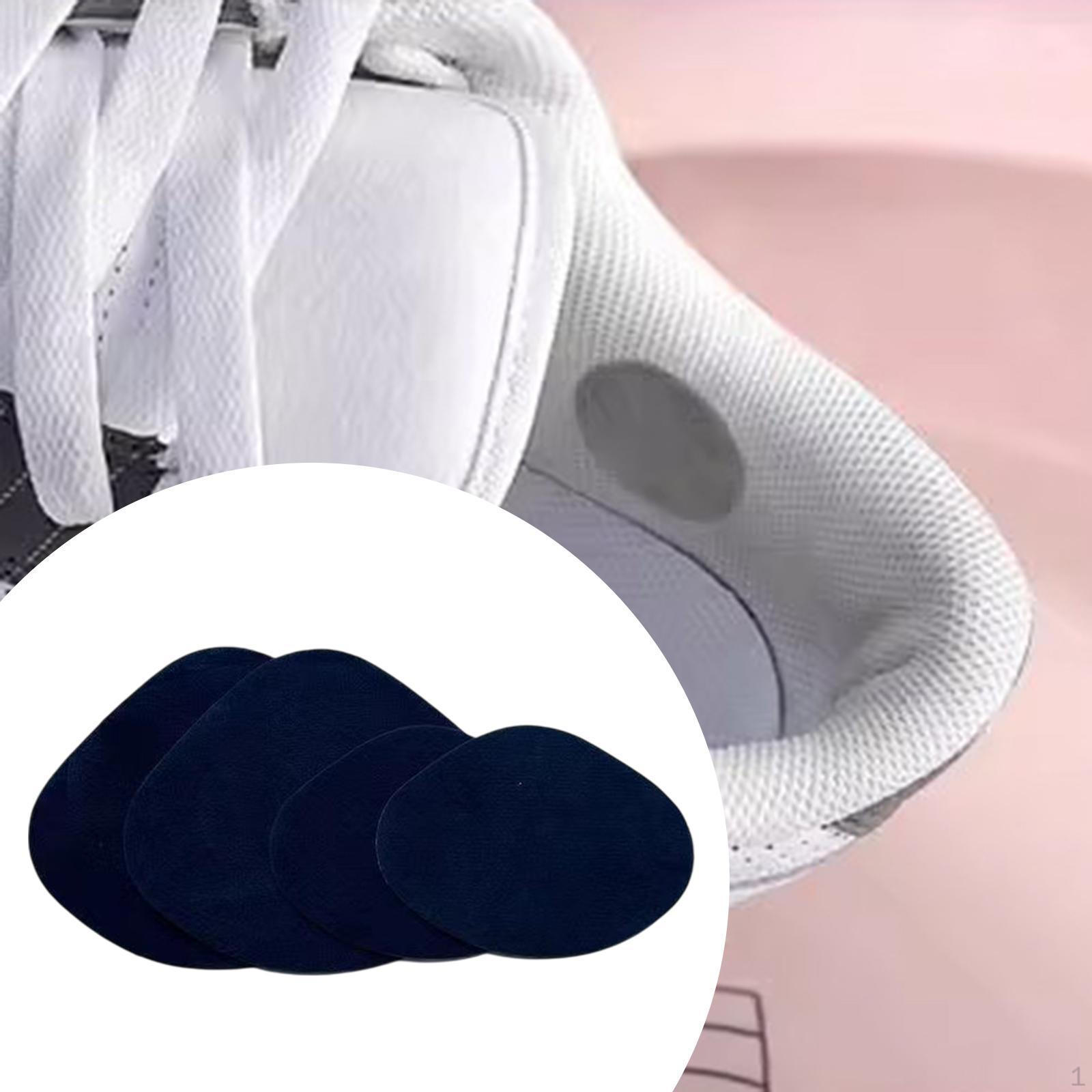 

4 штуки латок для ремонту підборів взуття для чоловіків та жінок, самоклеючі, зручні всередині темно-синього кольору