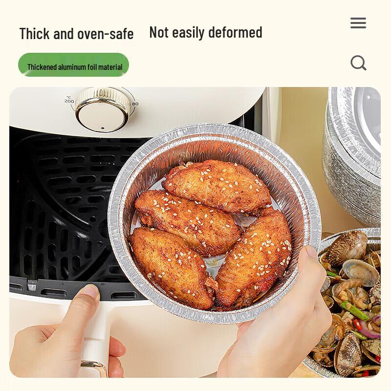 temeiju Aluminiumfolienschalen für Heißluftfritteusen