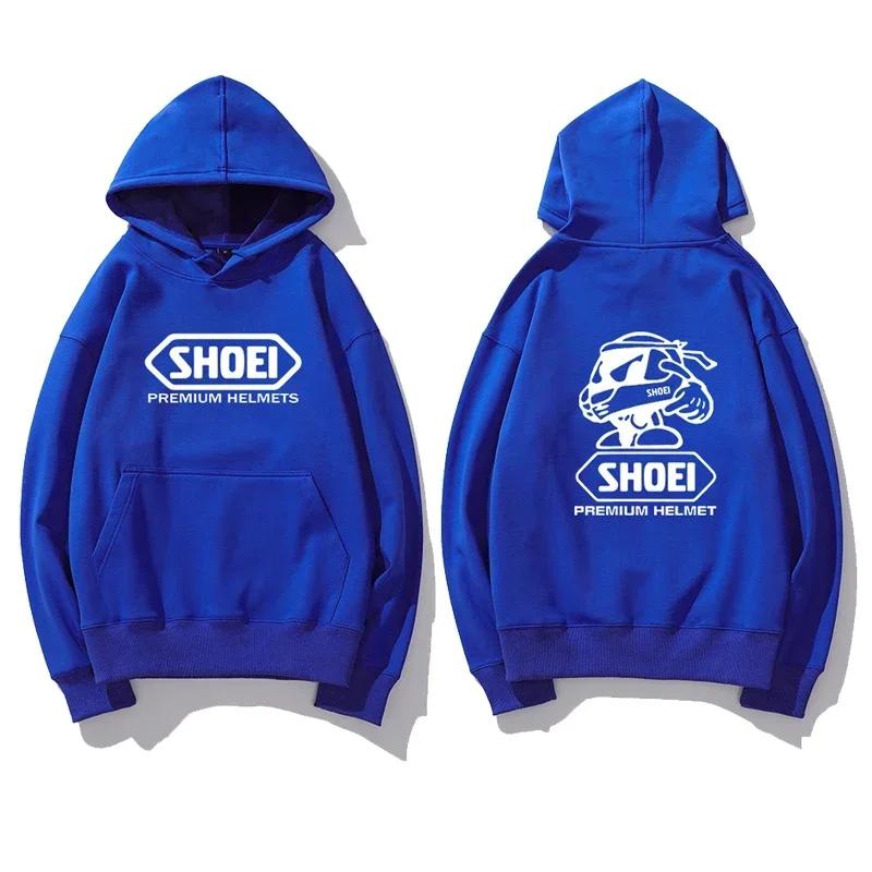 Motorradhelm Marke Vorder- und Rückseite Druck Grafik Hoodie Unisex Langarm Oversized Locker Streetwear Pullover Hoodie