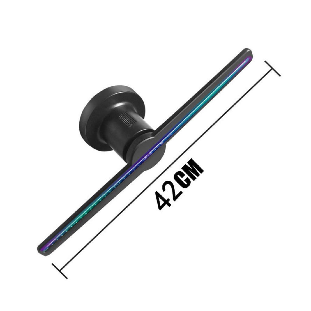 New 3D LEDs 384 Lamp Beads HD Remote Hologram Fan Projector Advertising Display WIFI Holographic Display Player 16W-32W