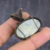 Moonstone Handmade Copper Wire Wrap Jewelry Pendant 1.50" T2F45