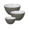 CB JAPAN Heat-Resistant Bowl Set [Ash Gray] 14cm / 18cm / 20cm, Deep Mixing Bowls, Microwave Safe