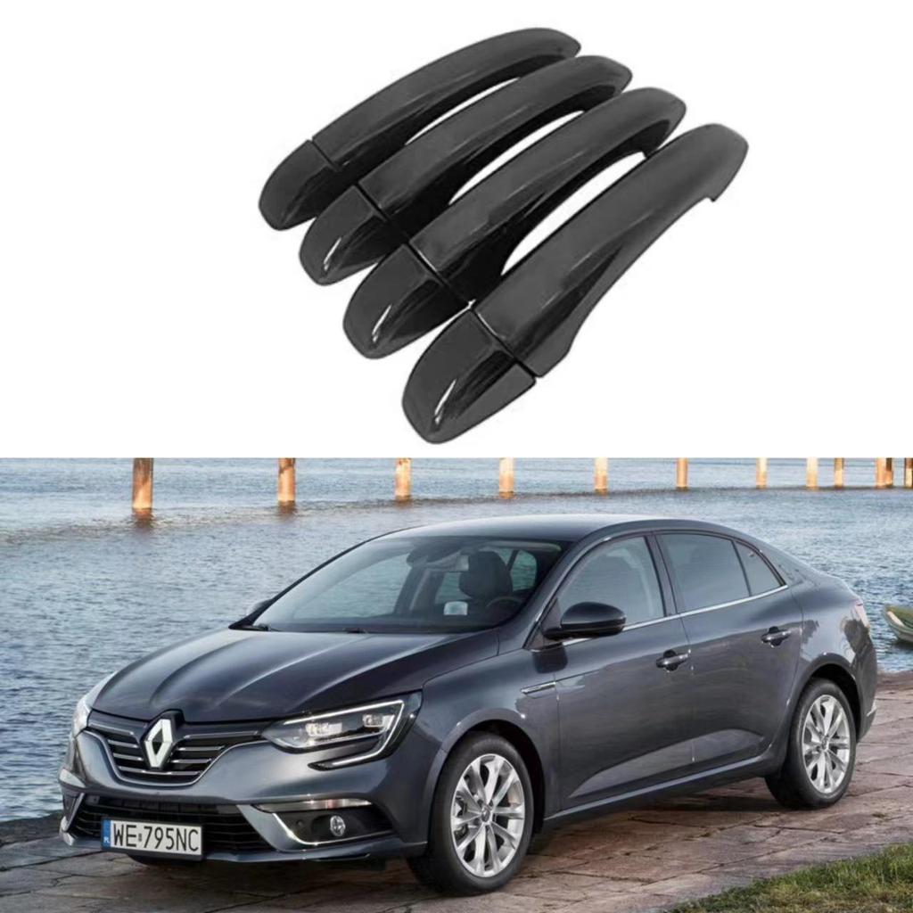 Gloss Black Door Handle Trim for 2016-2023 Renault Megane MK4