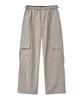 Yuupeu Grid Cargo Pants - Beige