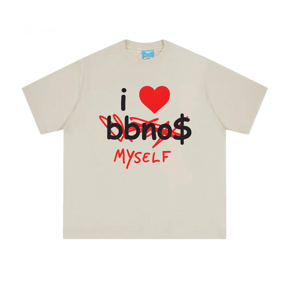 I Heart Myself Tee - LIMITED EDITION Bbno$ Same As 100%Cotton Tee-shirt Summer 100%Cotton Round Neck T Shirt