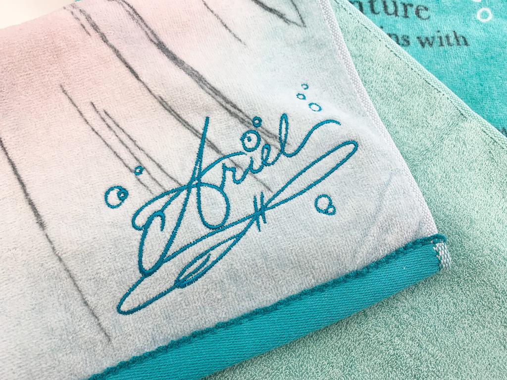 Marushin Face Towel Little Mermaid Mellow Lagoon 2006029600