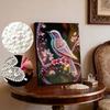 5D DIY Frameless Pearl Painting The Little Bird Pattern Painting Kit, Suitable for Home Living Room Bedroom and Other Wall Decoration Art Paintings