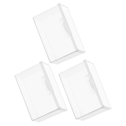 NUOLUX 3-Piece Set of Plastic Storage Boxes, Playing Card Travel Cases, Business Card Holders, Card Storage, Card Storage Cases, Card Storage Boxes, P