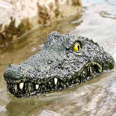 RC Crocodile Head Boat Ship Toy Simulation  2.4G Remote Control Joke Alligator Decoy Electric Toys Summer Water  Spoof Toys Gift