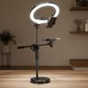 Lighting Bracket Telescopic Phone Stand Overhead View Adjustable Height Folding Phone Stand Universal 26cm Fill Light