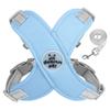 Dog Harness All-Weather Vest with Metal D-Ring Reflective Soft Harnesses with Leashes for Small Medium Dogs
